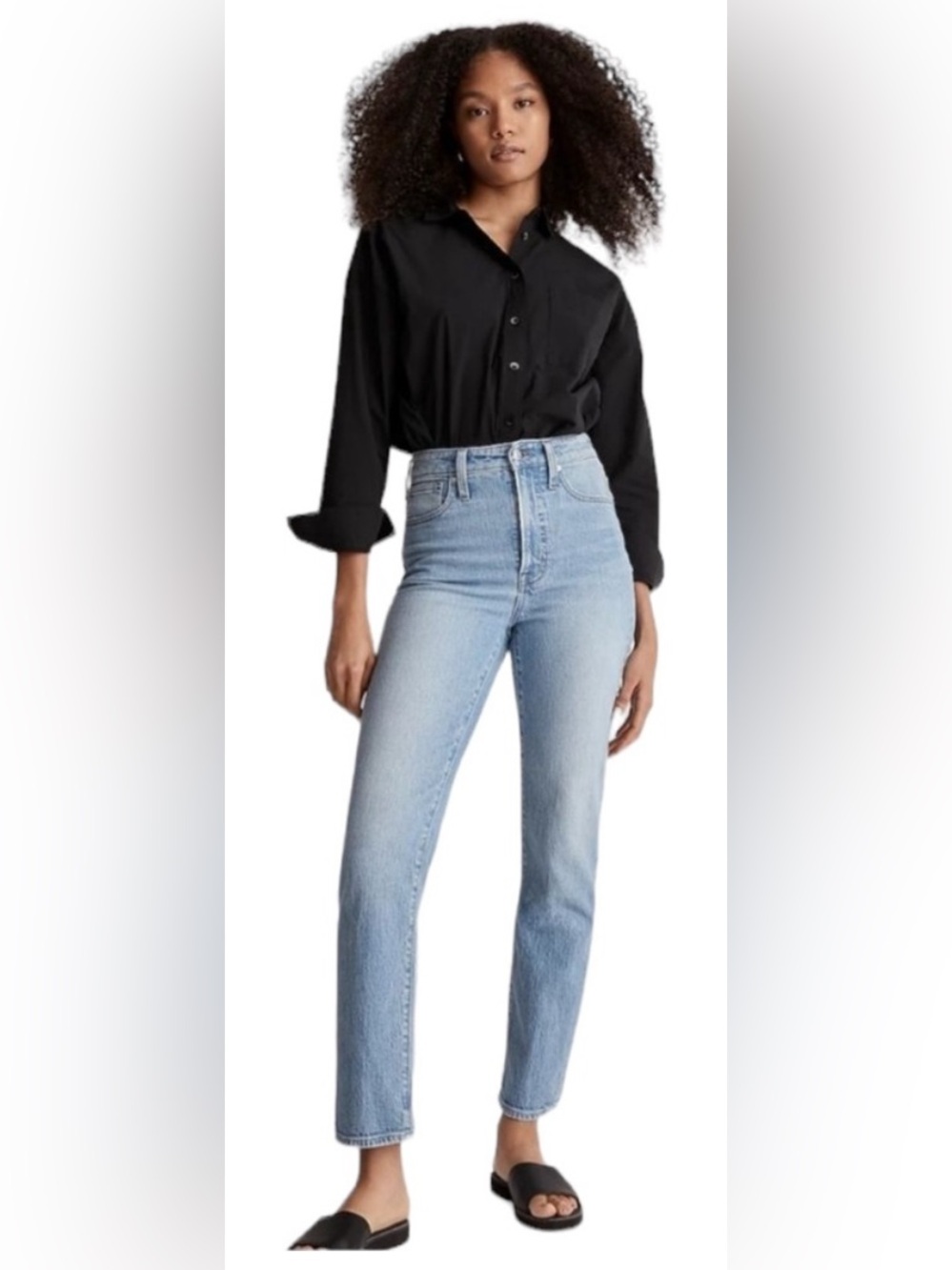 Madewell Curvy Perfect Vintage Straight Jeans Light Wash Size 25 Petite